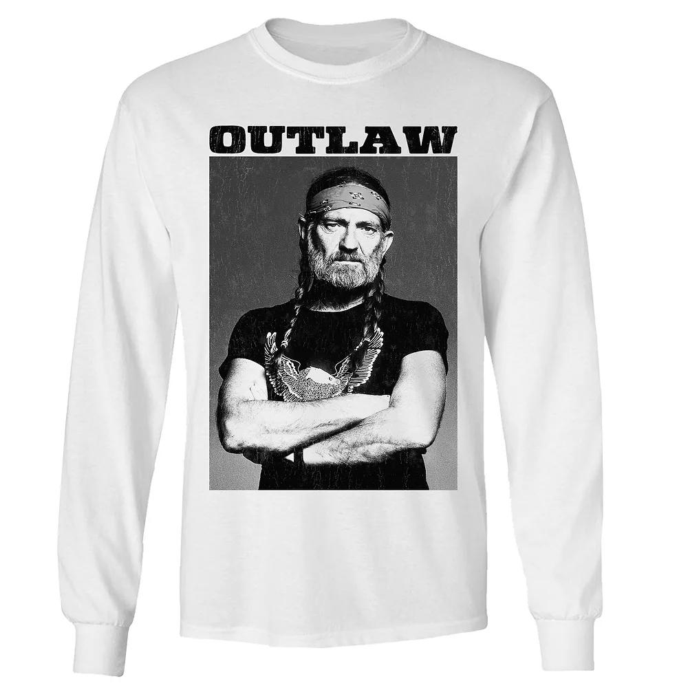 Men's Willie Nelson Outlaw Tee Long Sleeve Tee,  Product Image