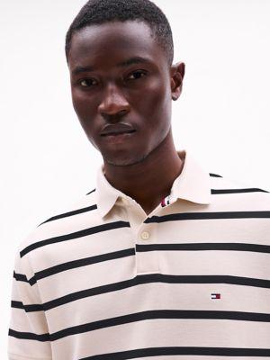 Regular Fit Stripe Wicking Polo Product Image