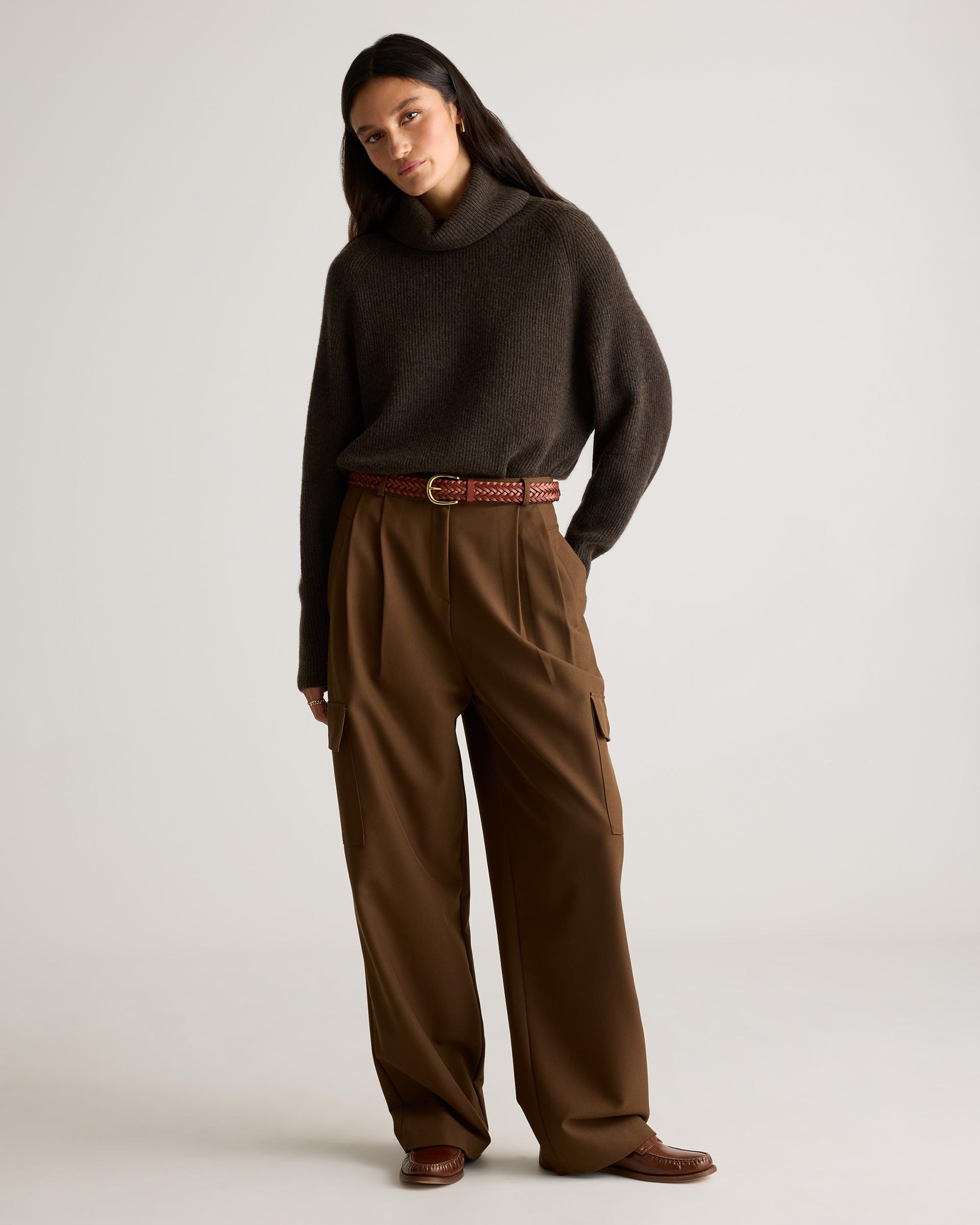 Quince | Women's Josie European Leather Braided Belt Size XL, Italian Leather Product Image