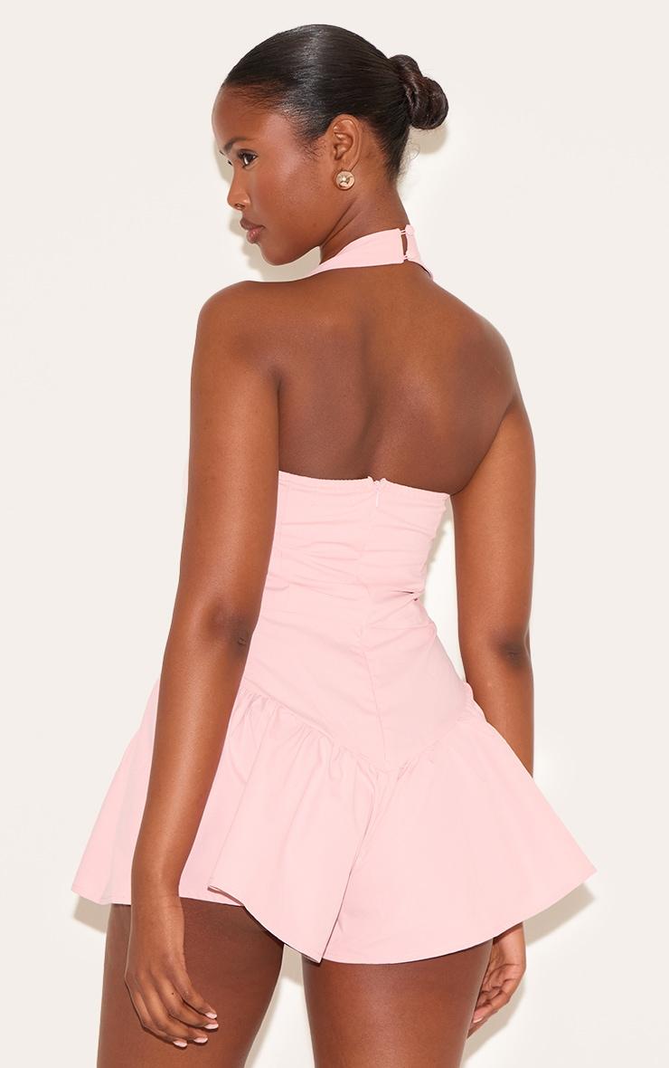 Pale Rose Square Neck Drop Waist Floaty Romper Product Image