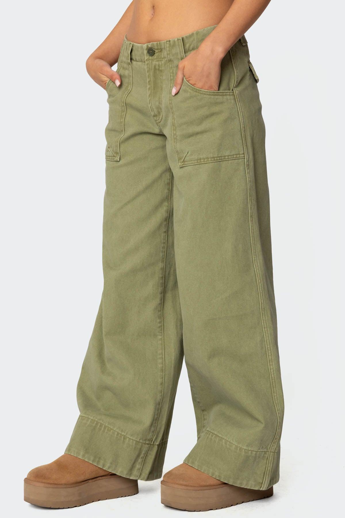 Vivienne Twill Baggy Pants Product Image