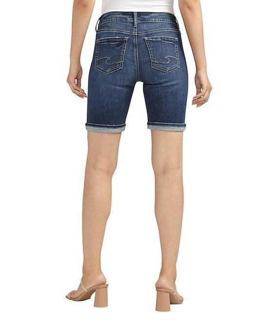 Silver Jeans Co. Suki Mid Rise Luxe Stretch Bermuda Shorts Product Image