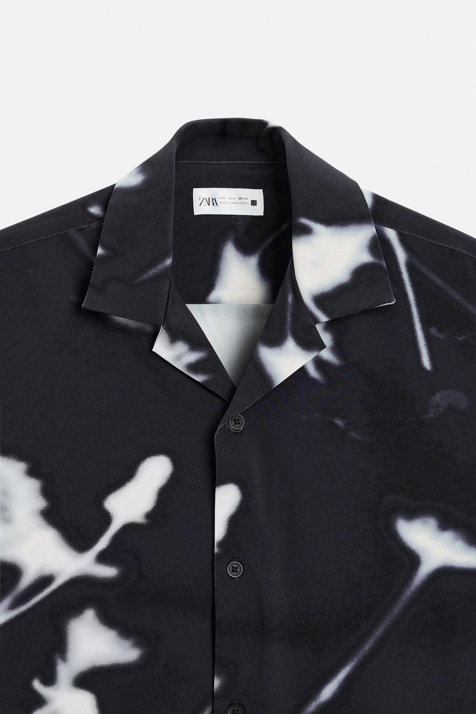 STRETCH FLORAL PRINT SHIRT Product Image
