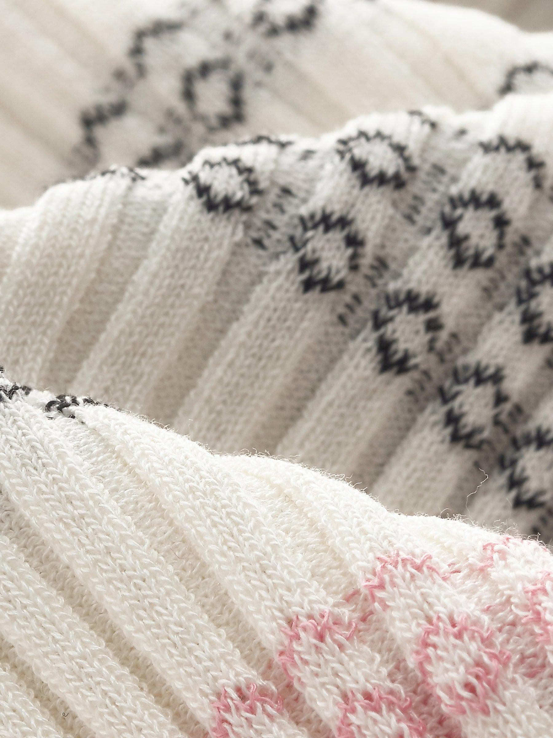 Tencel Blend Color Block Stripe Women Knit Top Product Image