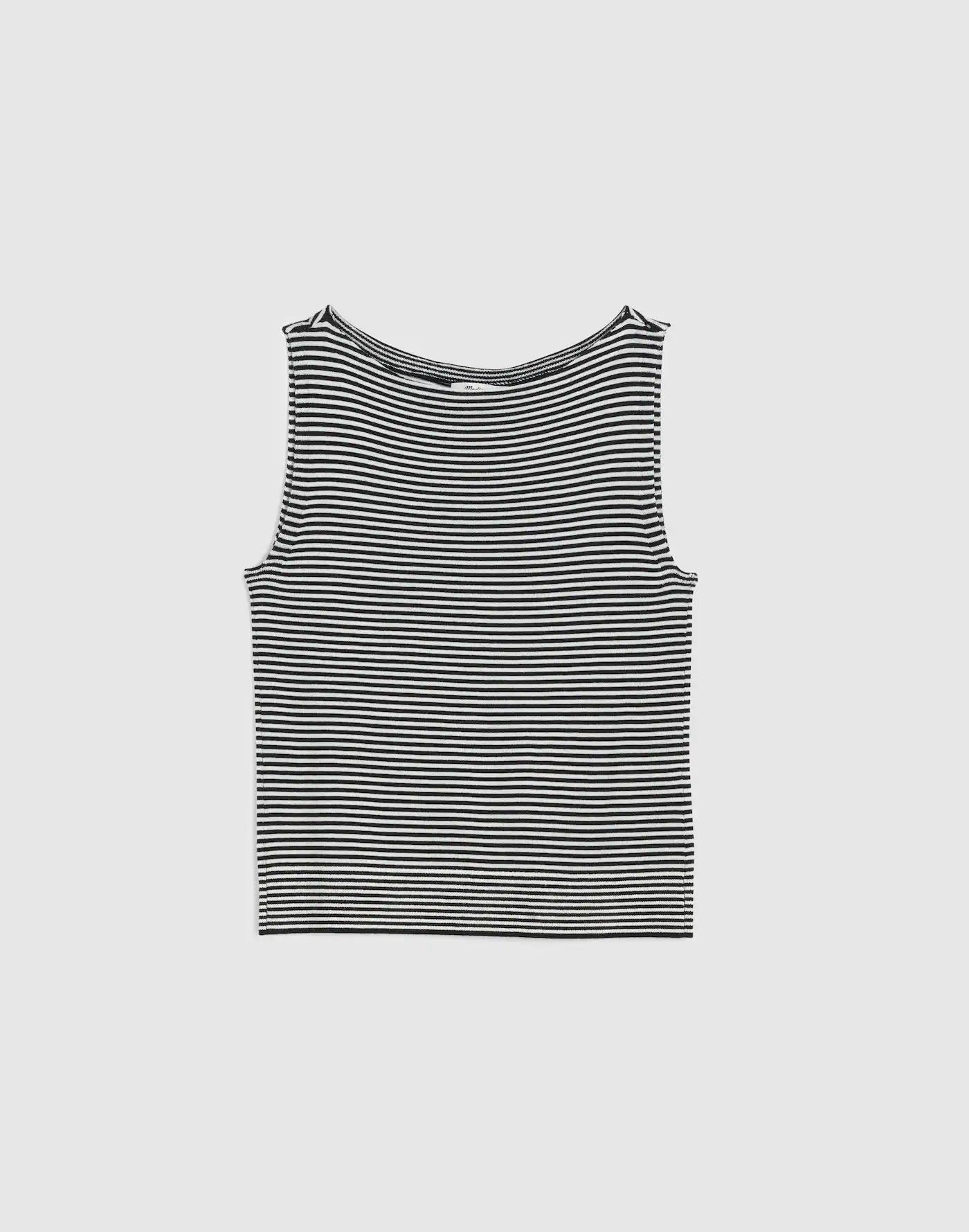 Boatneck Sleeveless Sweater Product Image