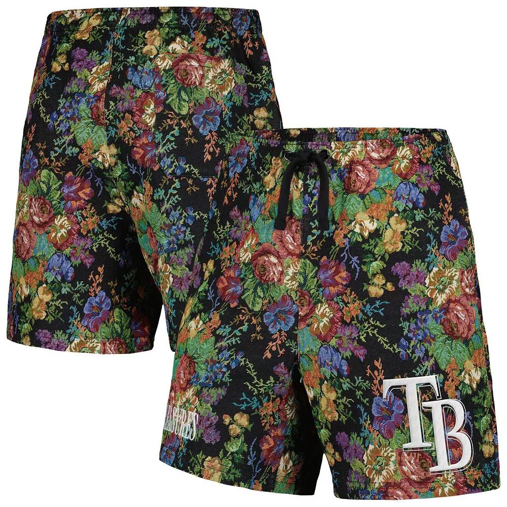 Men's PLEASURES Black Tampa Bay Rays Floral Shorts,  Product Image