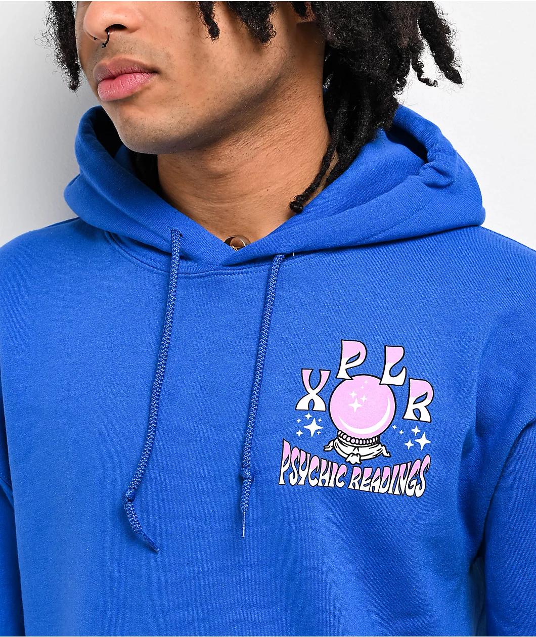 XPLR Psychic Readings Blue Hoodie Product Image