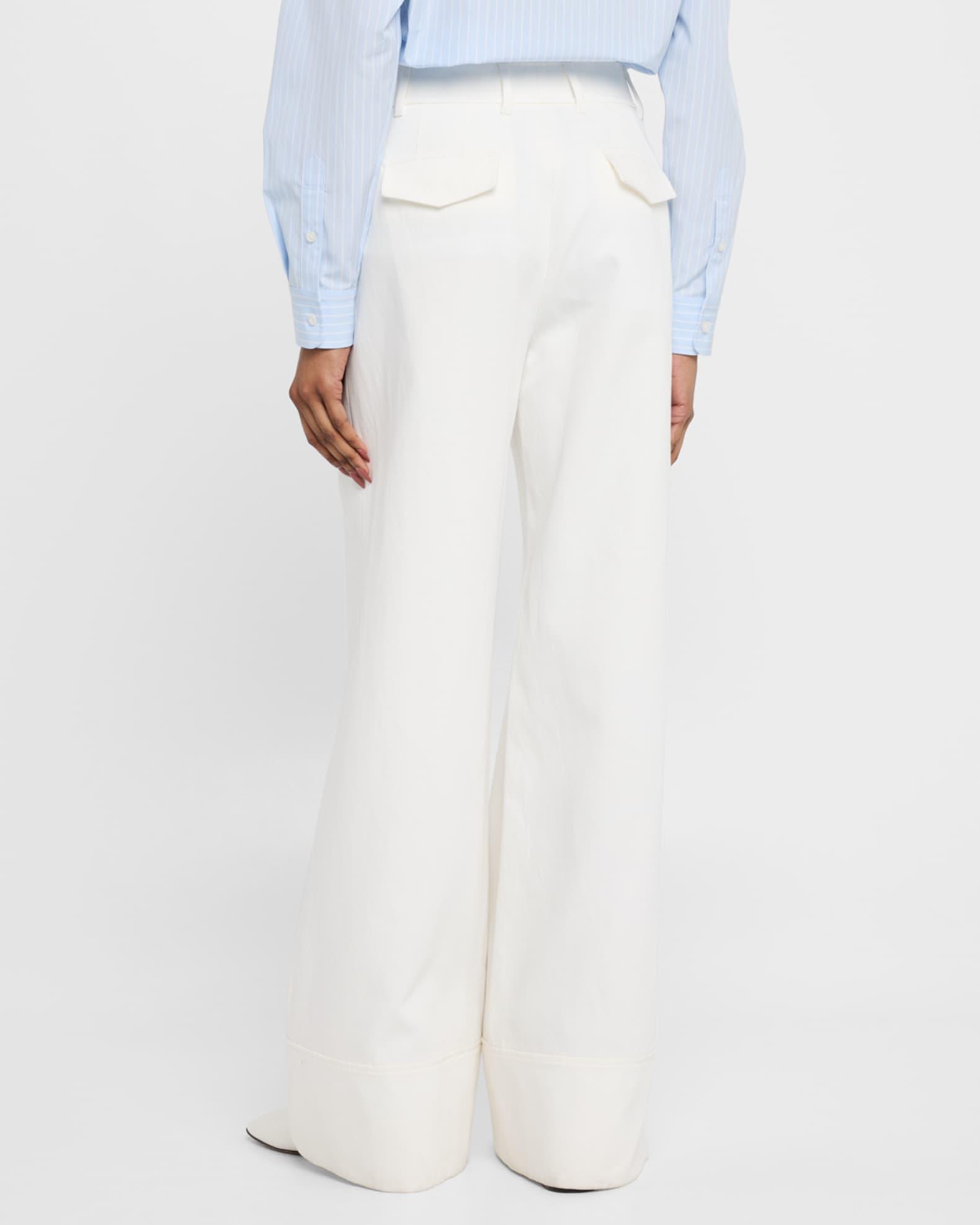 Charles Wide-Leg Twill Pants Product Image