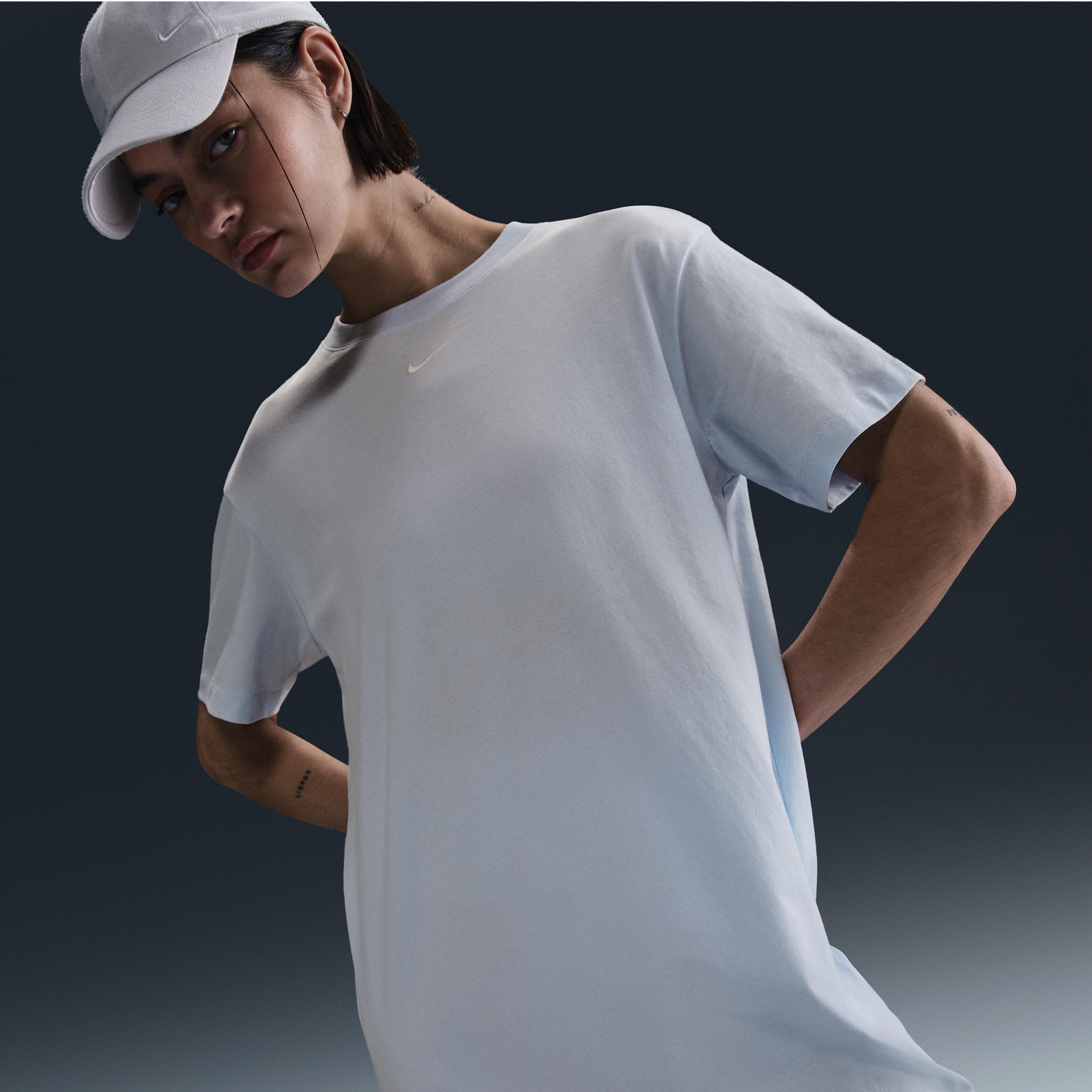 Womens Nike Sportswear Chill Knit Oversized T-Shirt Dress | DV7882-423 Product Image