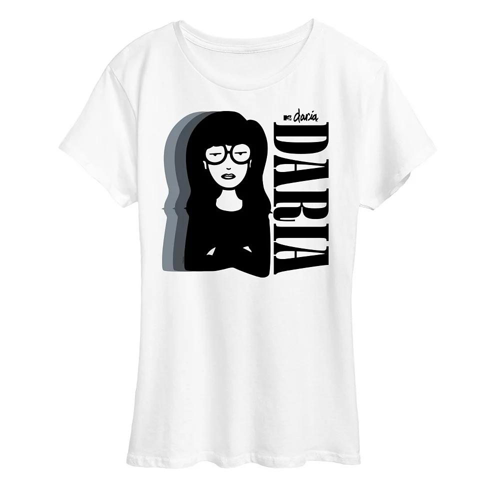 Women's Daria Mono Grays Graphic Tee, Girl's,  Product Image