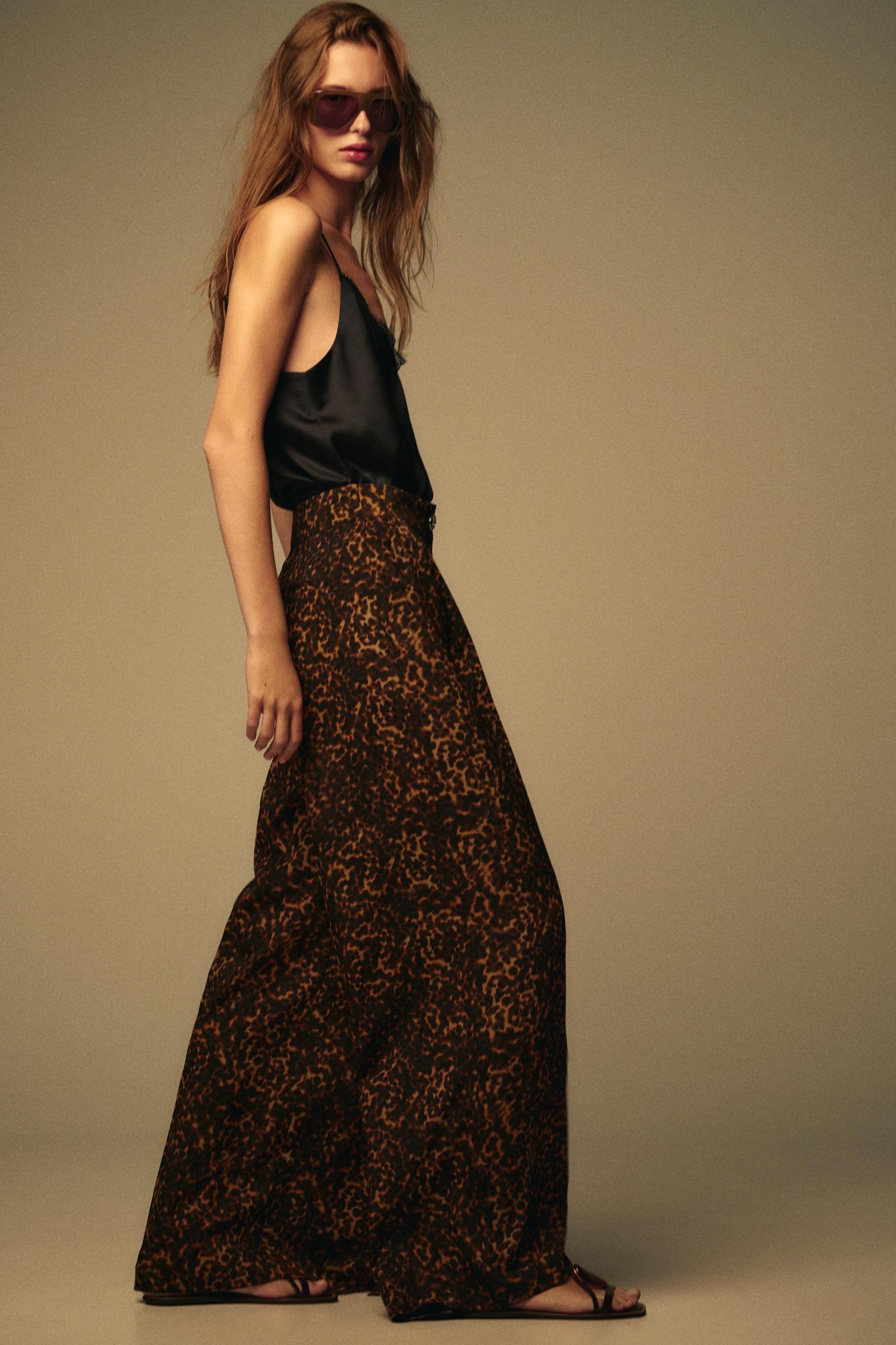 ANIMAL PRINT PALAZZO PANTS Product Image