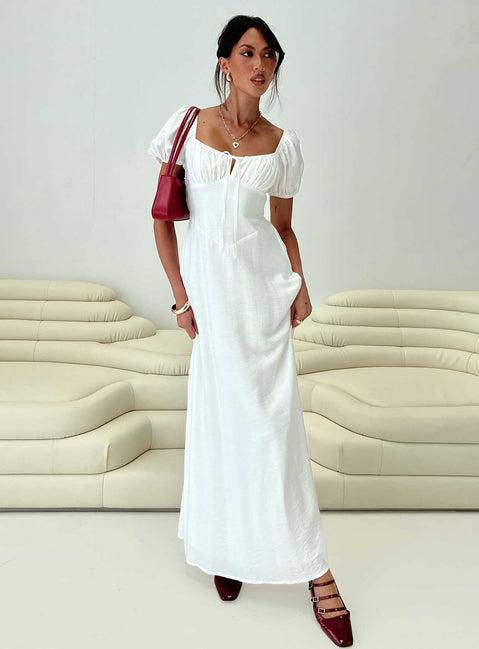 Summer Song Maxi Dress White Product Image