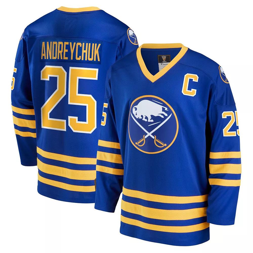 Men's Fanatics Branded Dave Andreychuk Royal Buffalo Sabres Breakaway Retired Player Jersey, Size: Small, Blue Product Image