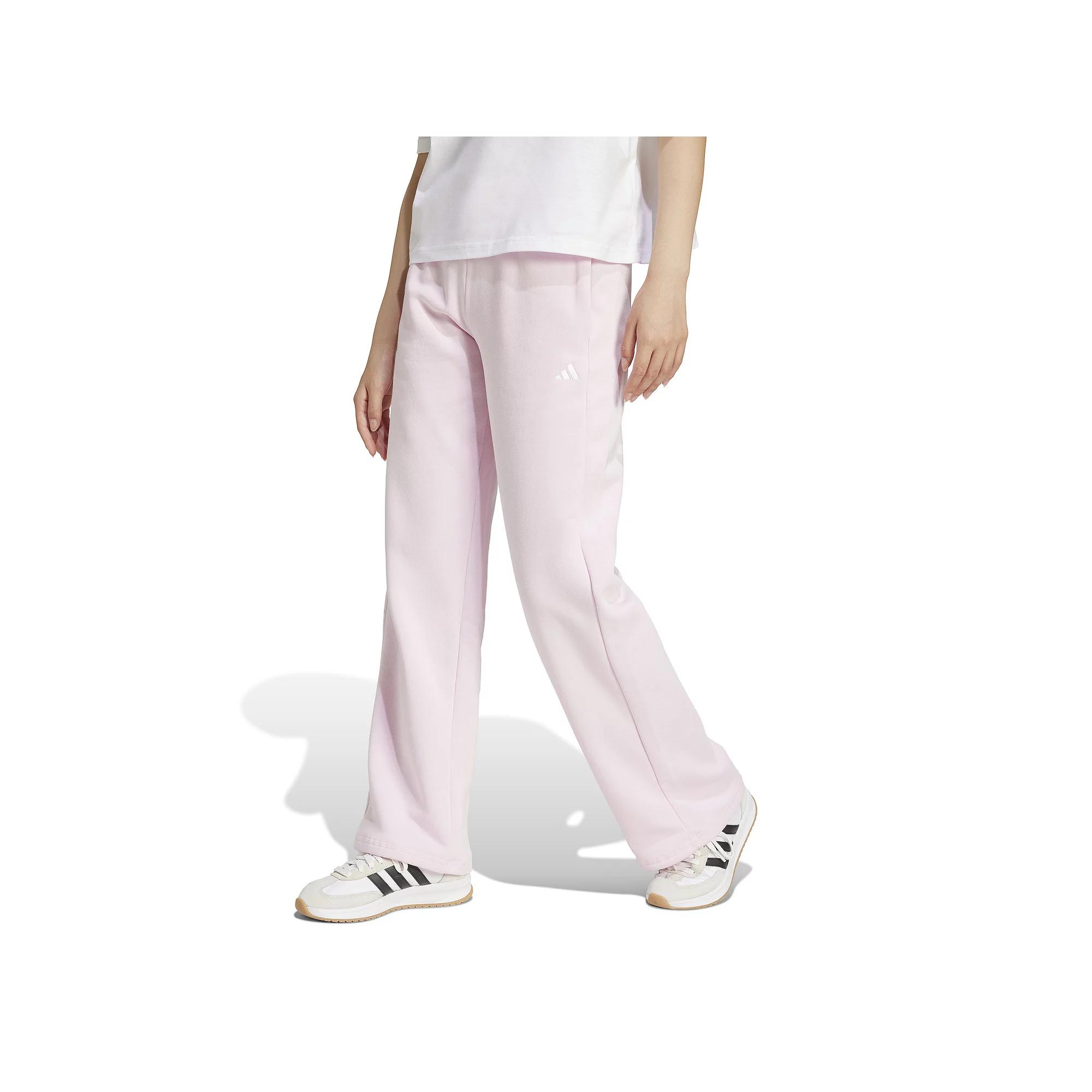 adidas Essentials Small Logo Feel Cozy Open-Hem Pants Black S Womens Product Image