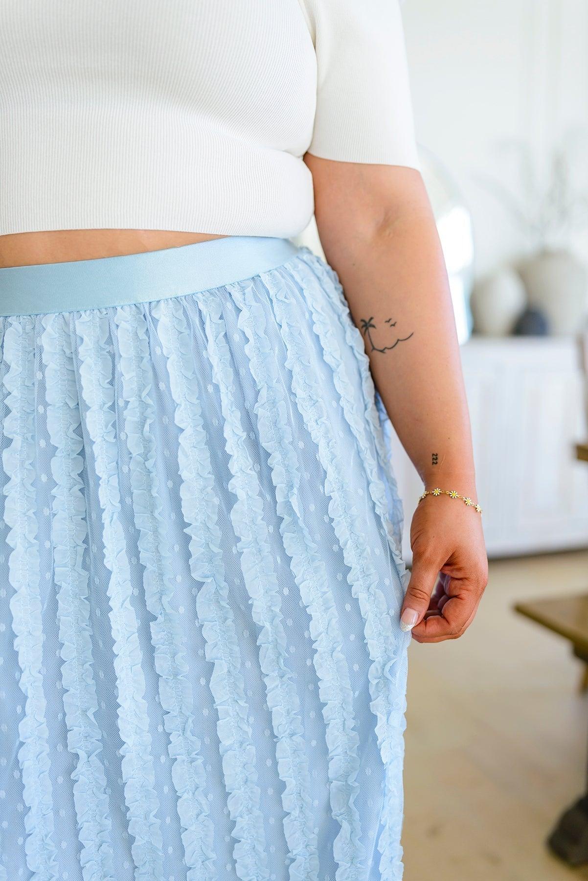 Cascading Ruffles A-Line Skirt (Online Exclusive) Product Image