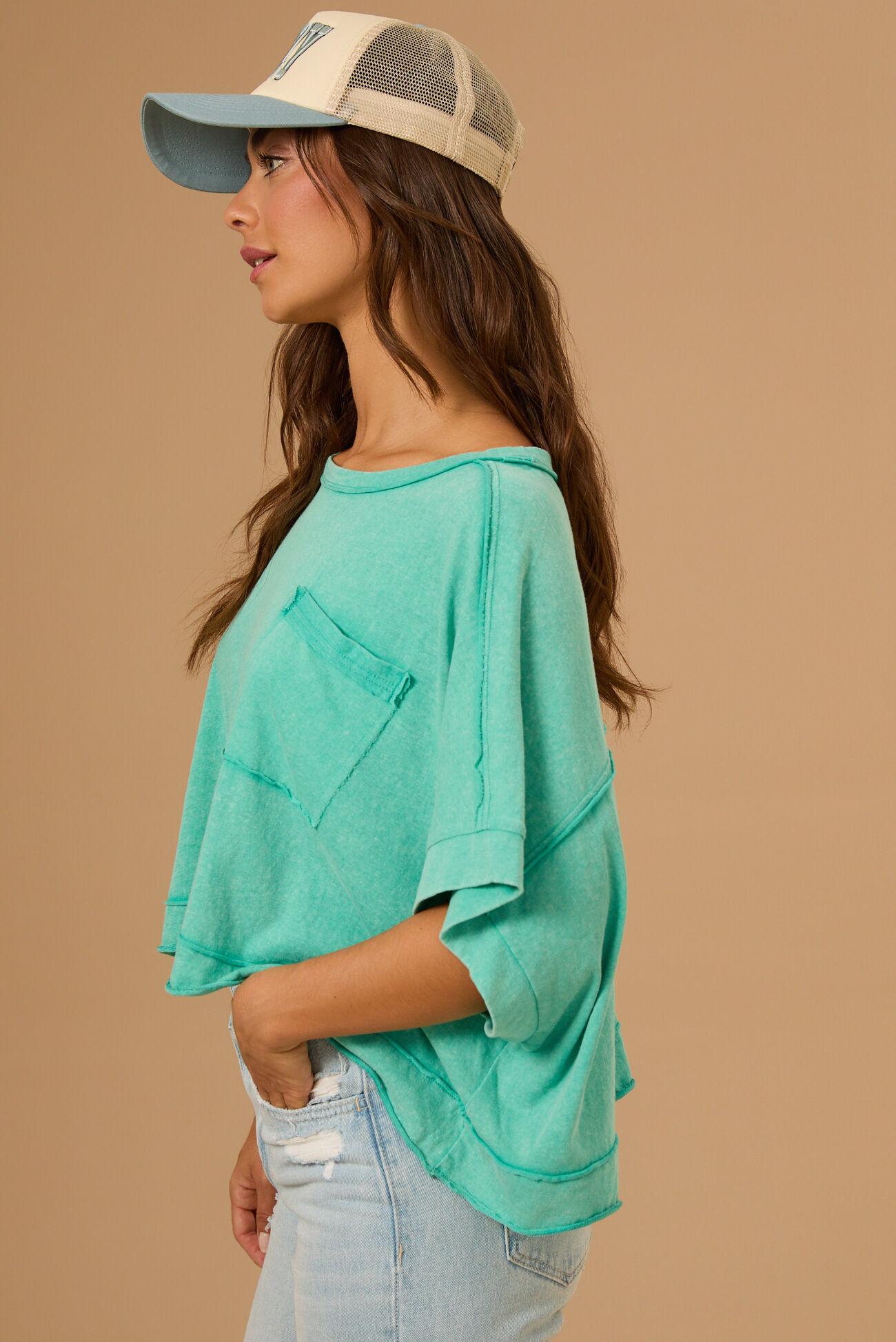 Khani Boxy Pocket Tee Product Image