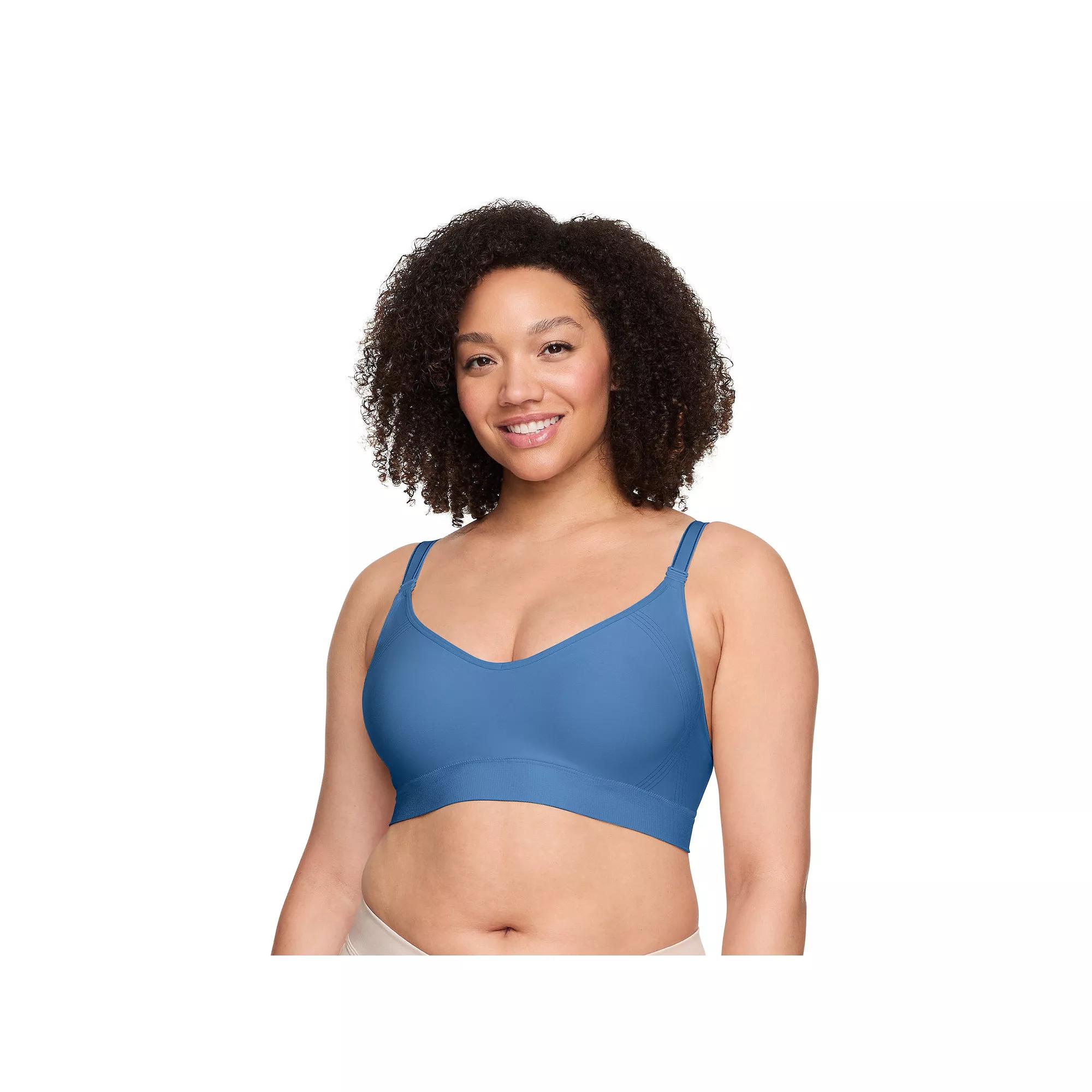 Warners Easy Does It Wireless Lift Convertible Comfort Bra RN0131A, Women's, Size: XXXL, French Blue Product Image
