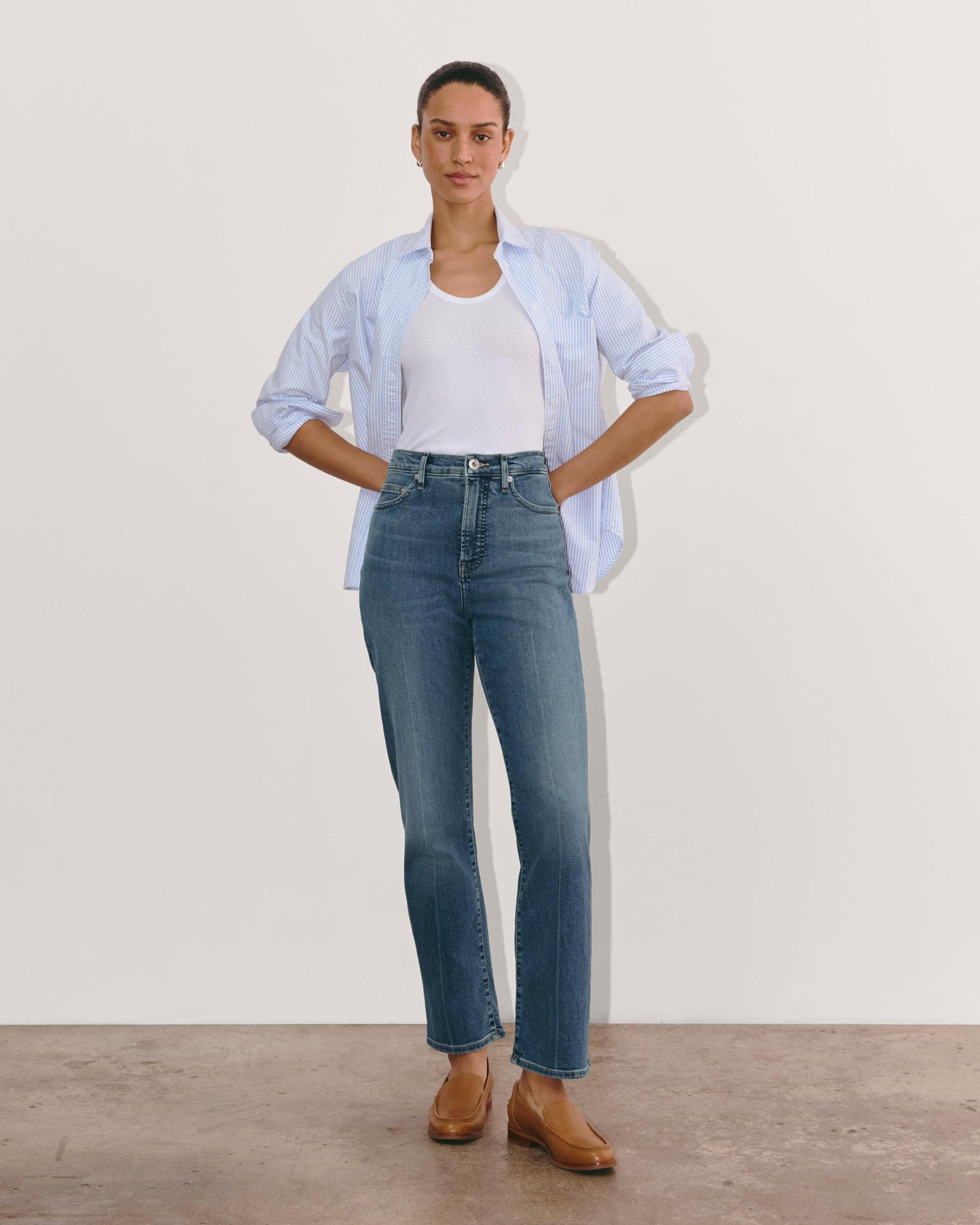 The High-Key Stovepipe Jean Product Image