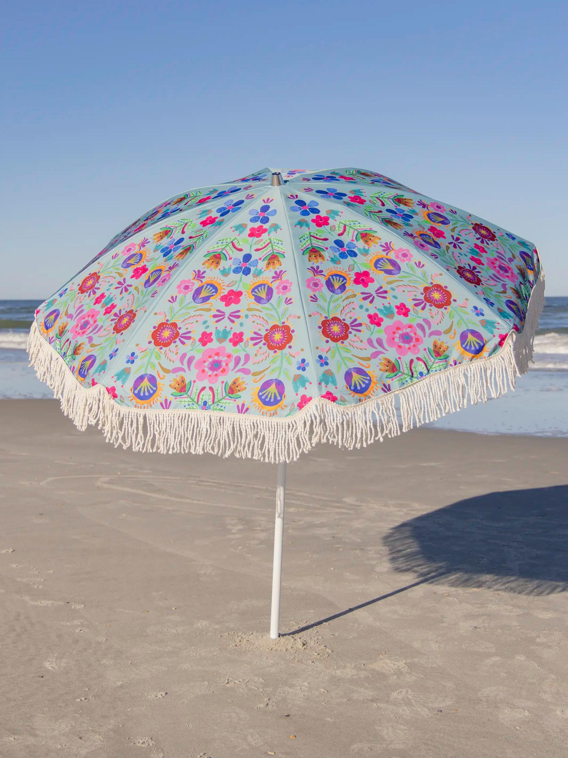 Beach Umbrella - Cream Borders Product Image
