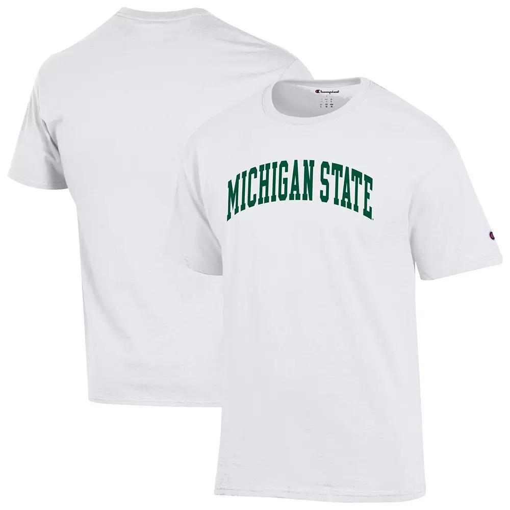Men's Champion White Michigan State Spartans Basic Arch T-Shirt,  Product Image