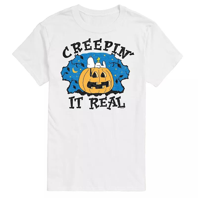 Big & Tall Peanuts Creepin It Real Tee, Mens Product Image