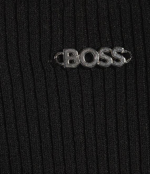 BOSS by Hugo Boss Solid Knit Mock Neck Sleeveless Coordinating Tank Top Product Image