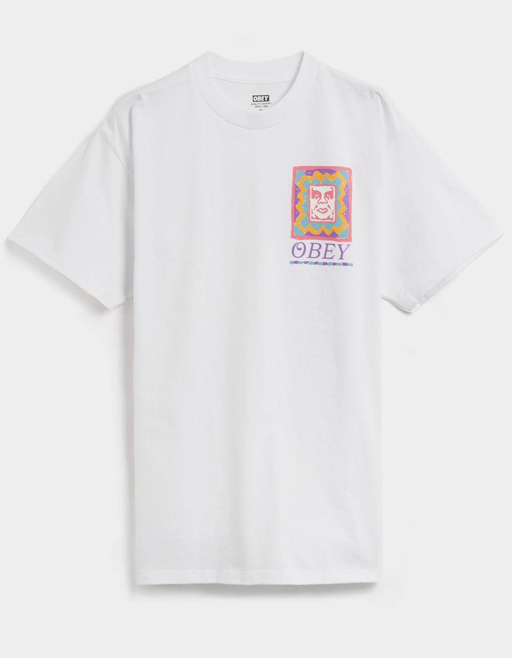 OBEY Throwback Mens Tee - WHITE Product Image