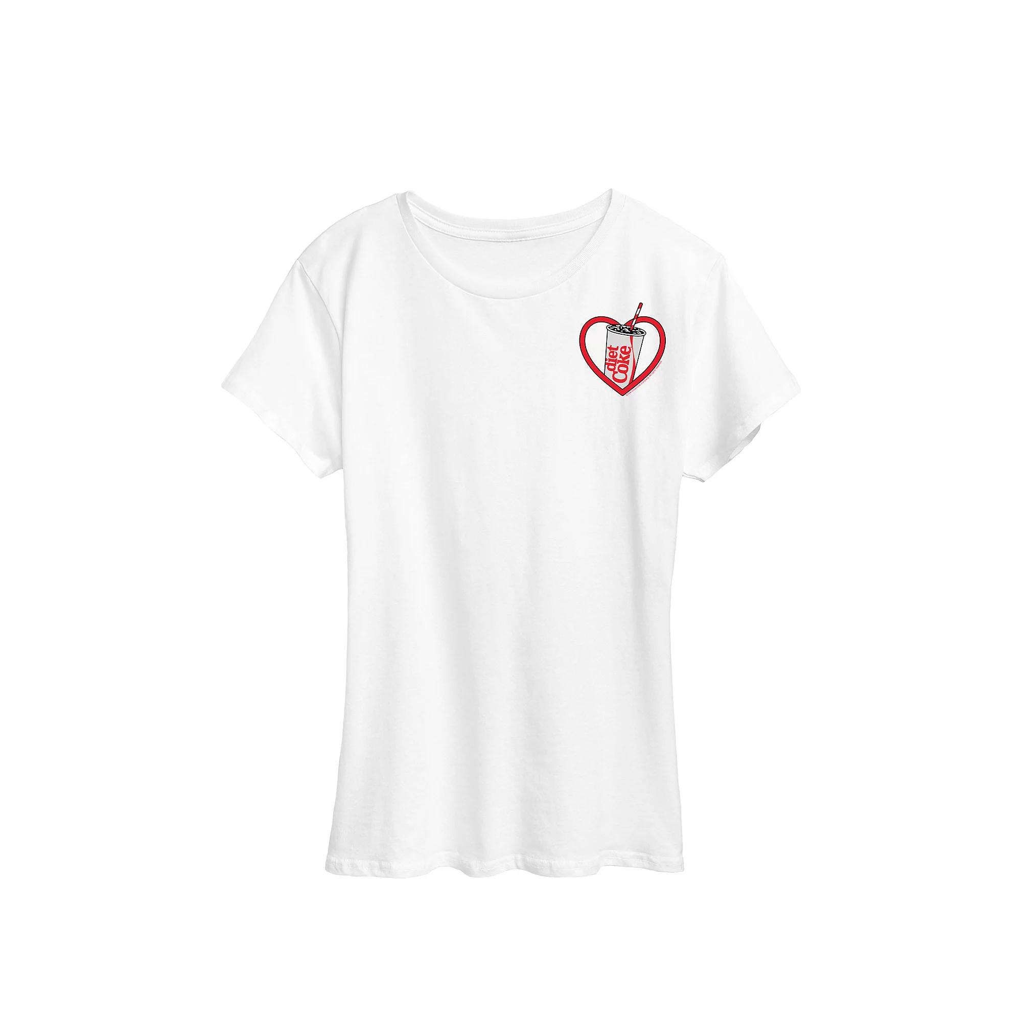 Women's Diet Coke Heart Graphic Tee,  Product Image
