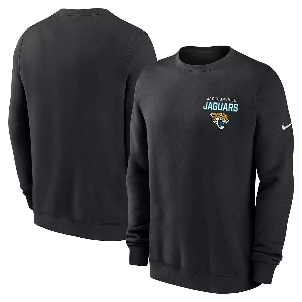 Men's Nike Black Jacksonville Jaguars Primetime Club Fleece Pullover Sweatshirt,  Product Image