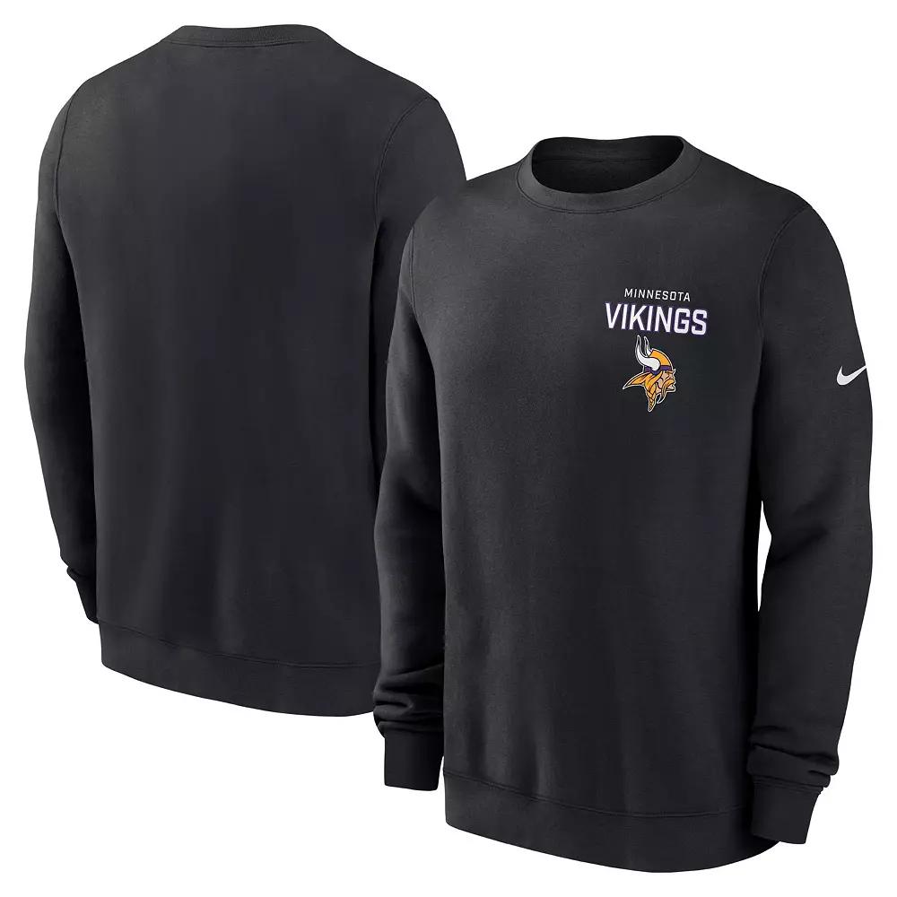 Men's Nike Black Jacksonville Jaguars Primetime Club Fleece Pullover Sweatshirt,  Product Image