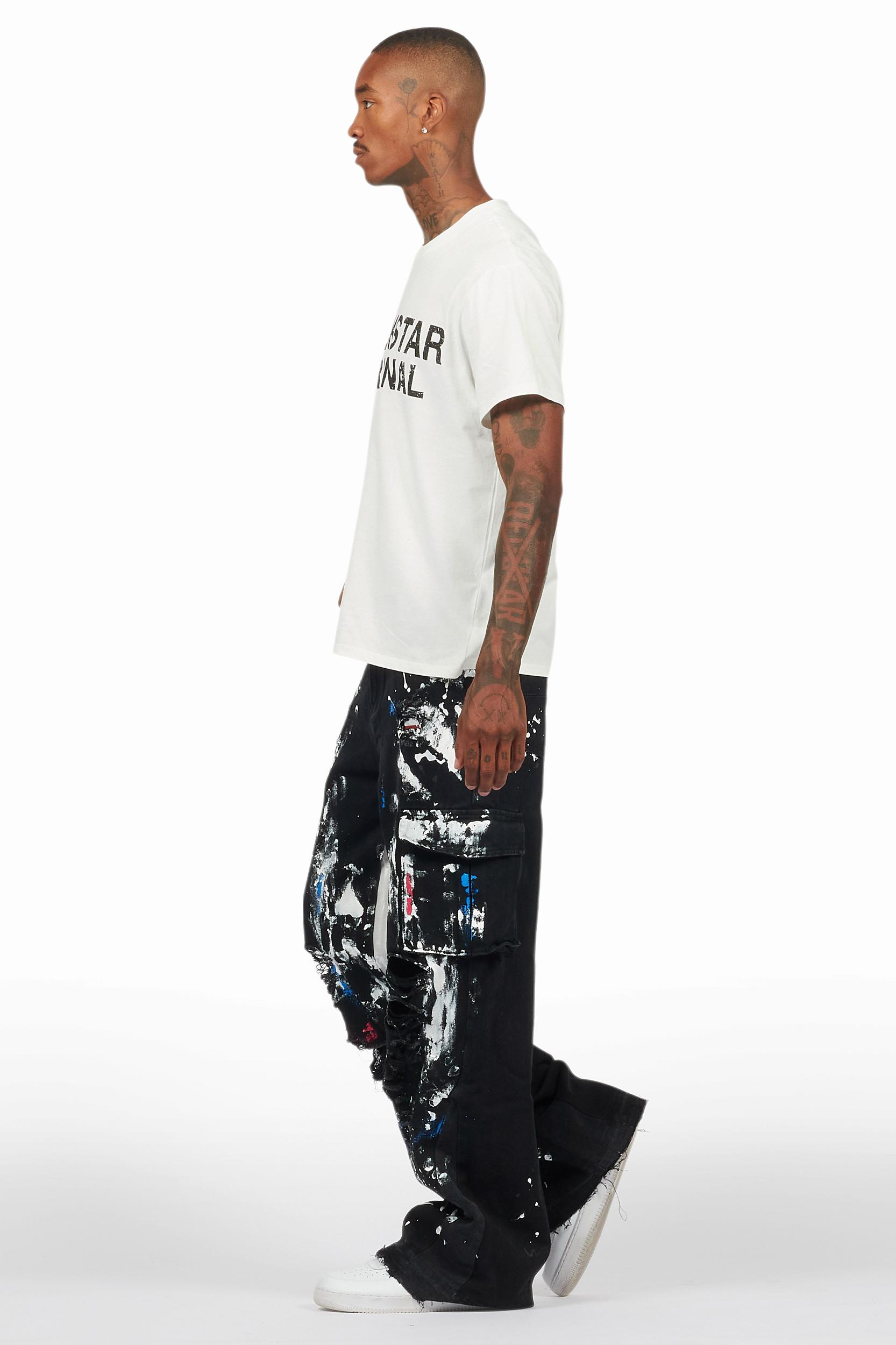 Dallin Black Painter Baggy Cargo Jean Male Product Image