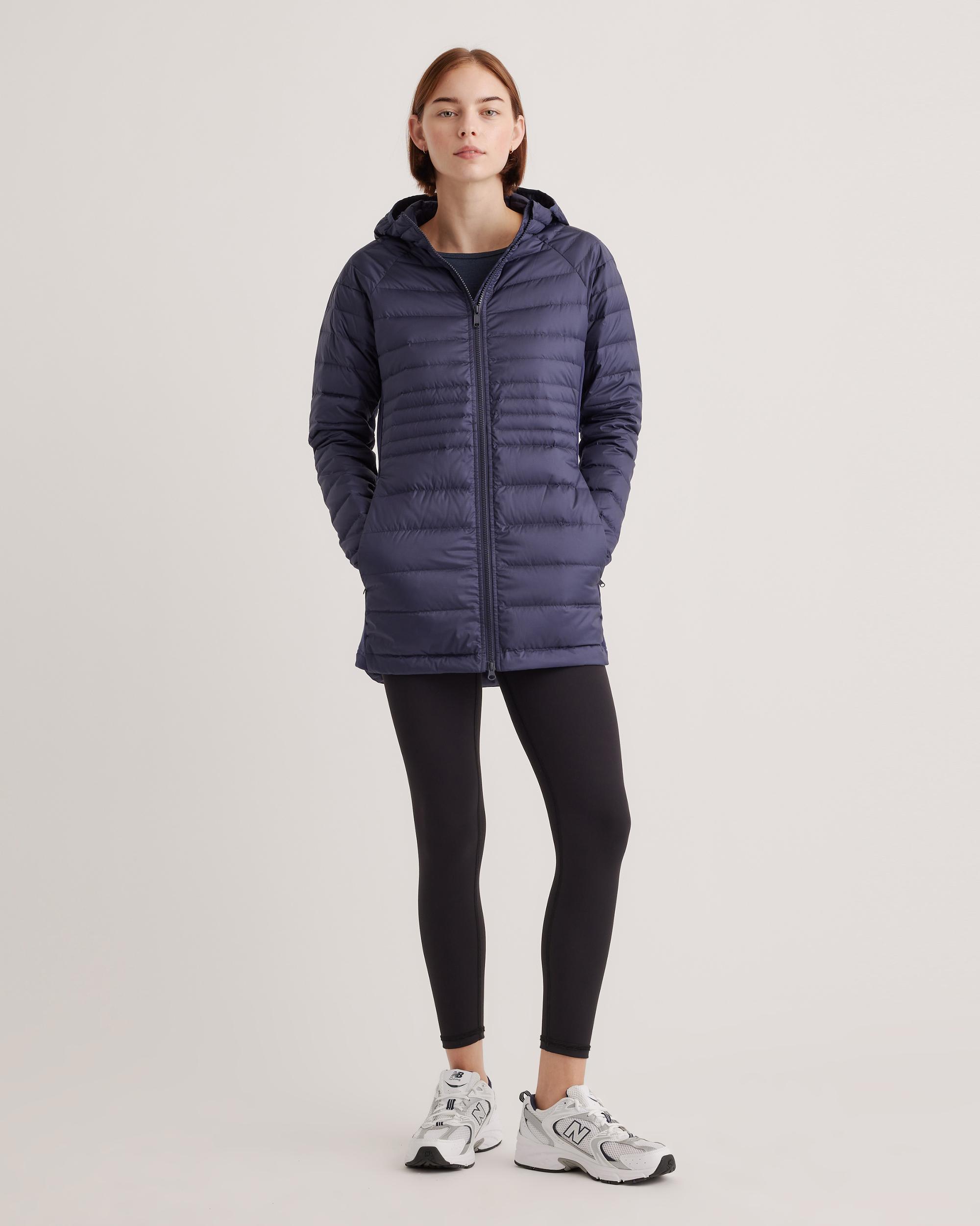 Quince | Women's Lightweight Down Packable Long Puffer Jacket Recycled Polyester Product Image