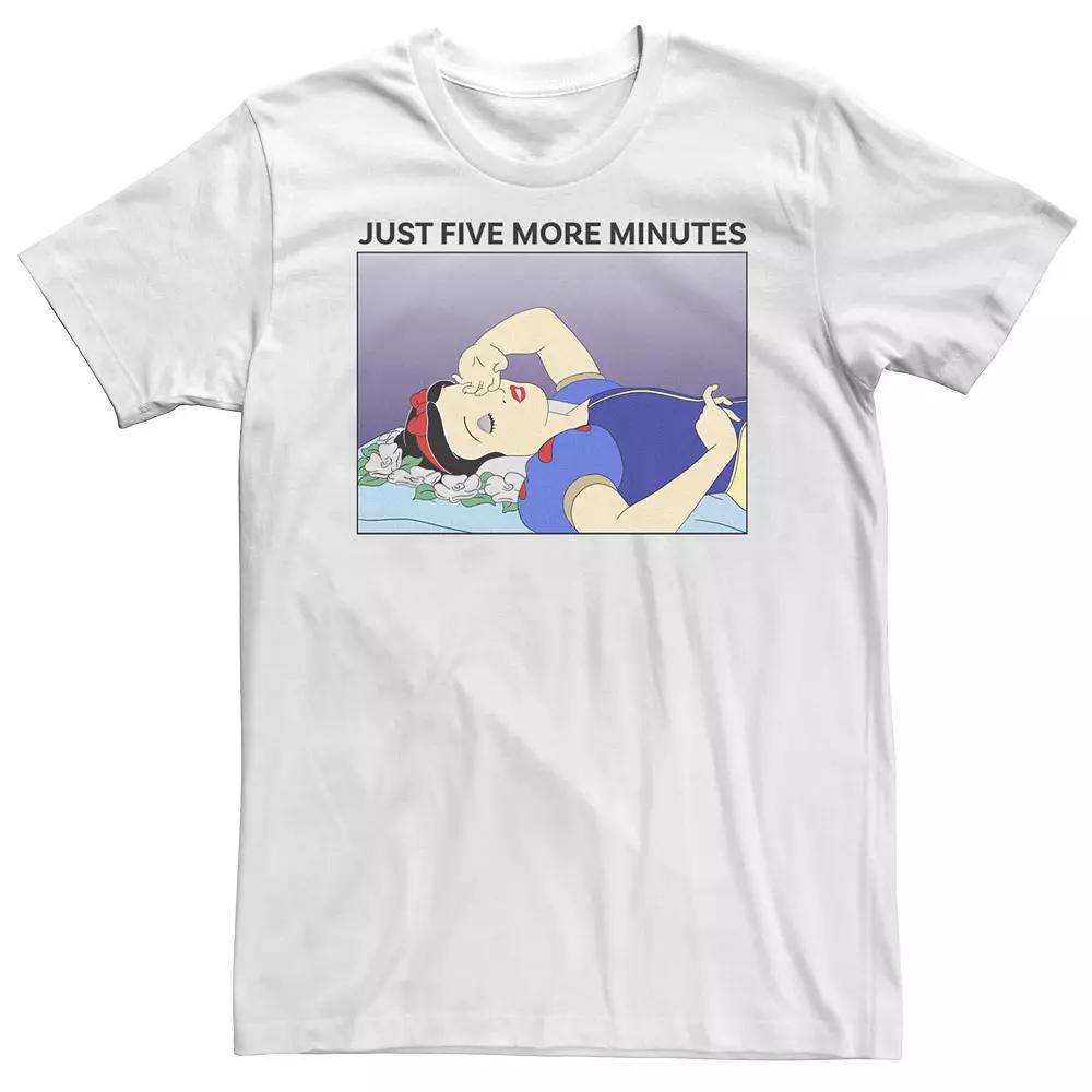 Big & Tall Disney Snow White Just Five More Minutes Tee, Men's,  Product Image