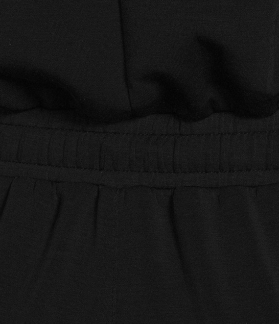 Skies Are Blue Brushed Modal V Neck Sleeveless High Waisted Elastic Waist Jumpsuit Product Image