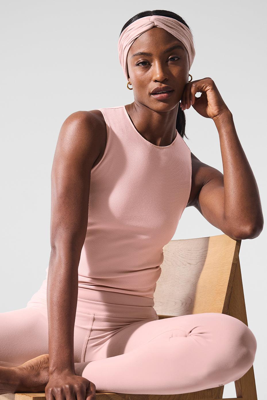 Ribbed En Pointe Tank - Pink Quartz Product Image