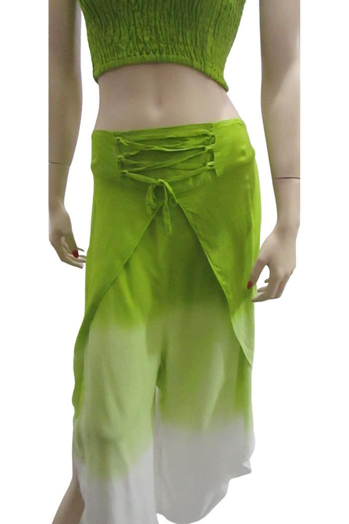 Wrap Pant & Top Set in Lime Ombre Product Image