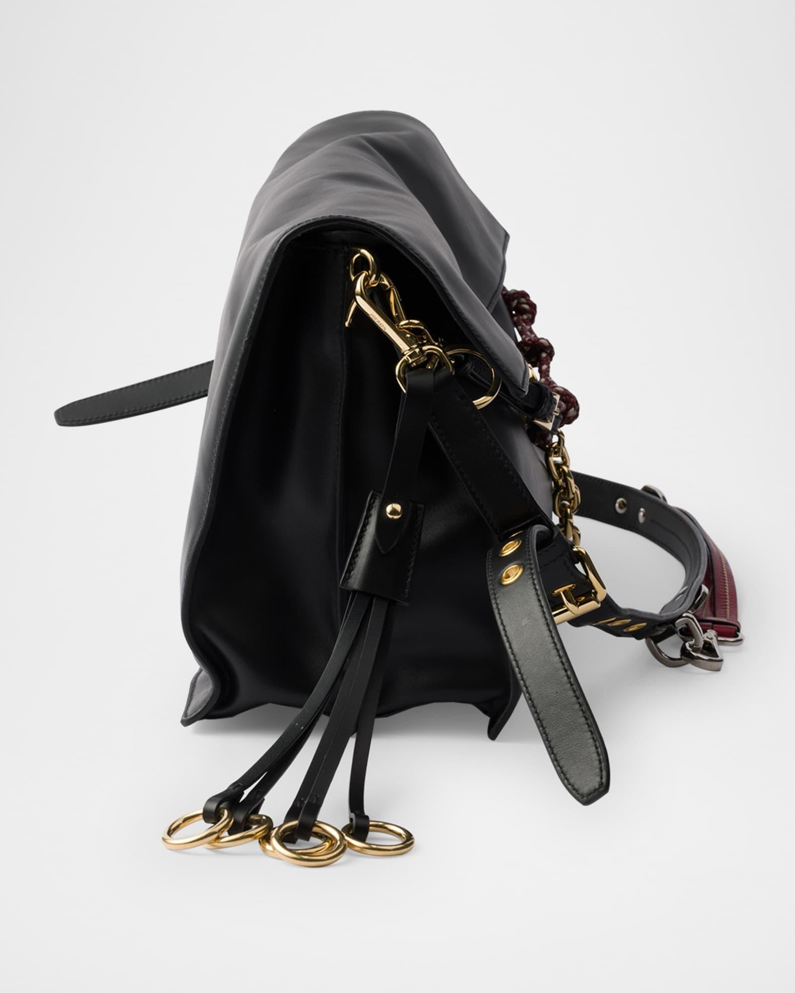 Soft Sound Large Leather Shoulder Bag with Charms Product Image