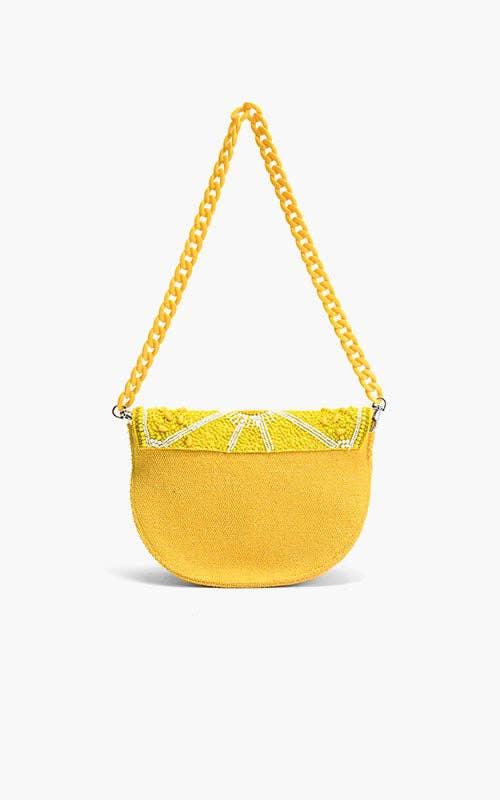 Couture Crescent Lemon Shoulder Bag Product Image