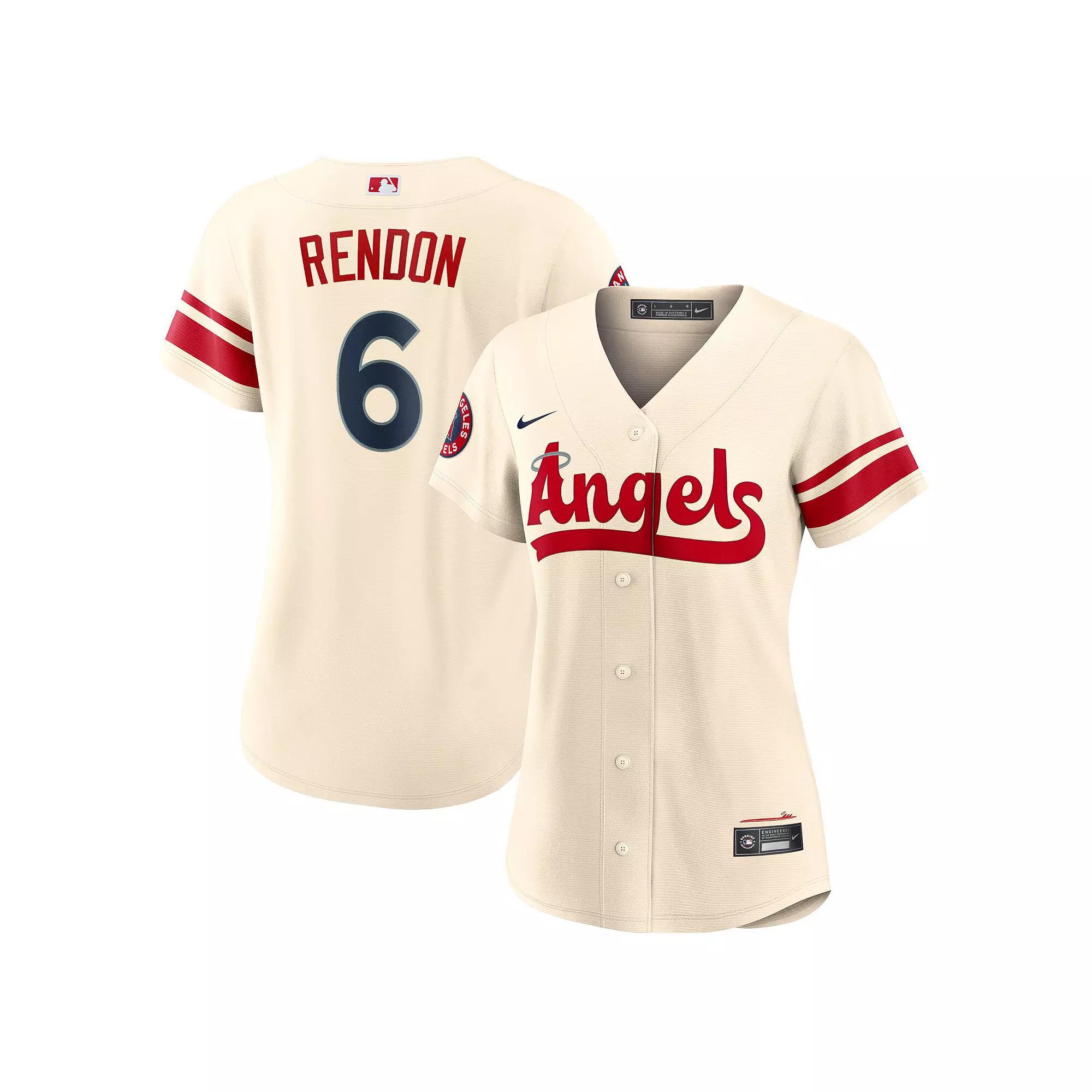 Women's Nike Anthony Rendon Cream Los Angeles Angels 2022 City Connect Replica Player Jersey,  Product Image