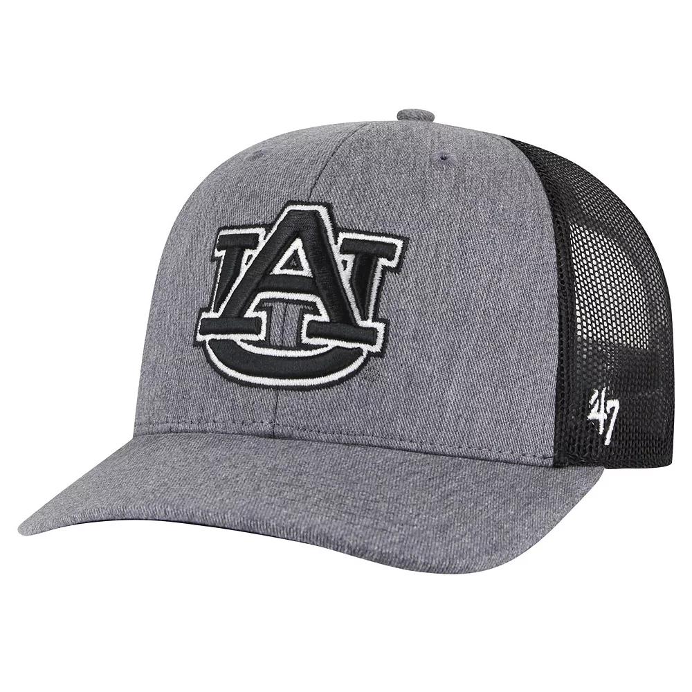 Men's '47 Charcoal Auburn Tigers Carbon Trucker Adjustable Hat Product Image