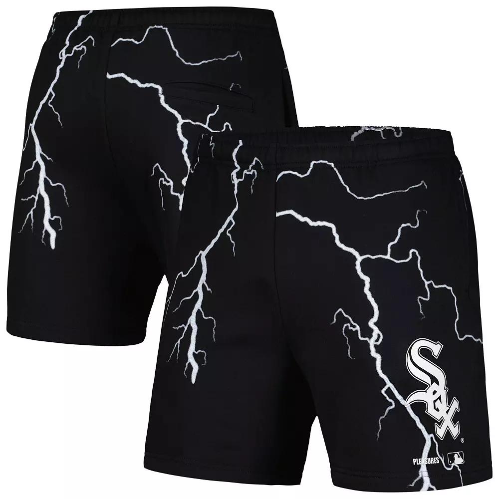 Men's PLEASURES Black Chicago White Sox Lightning Shorts,  Product Image