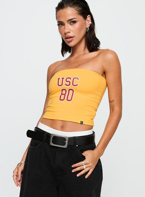 USC Tube Top Gold Product Image