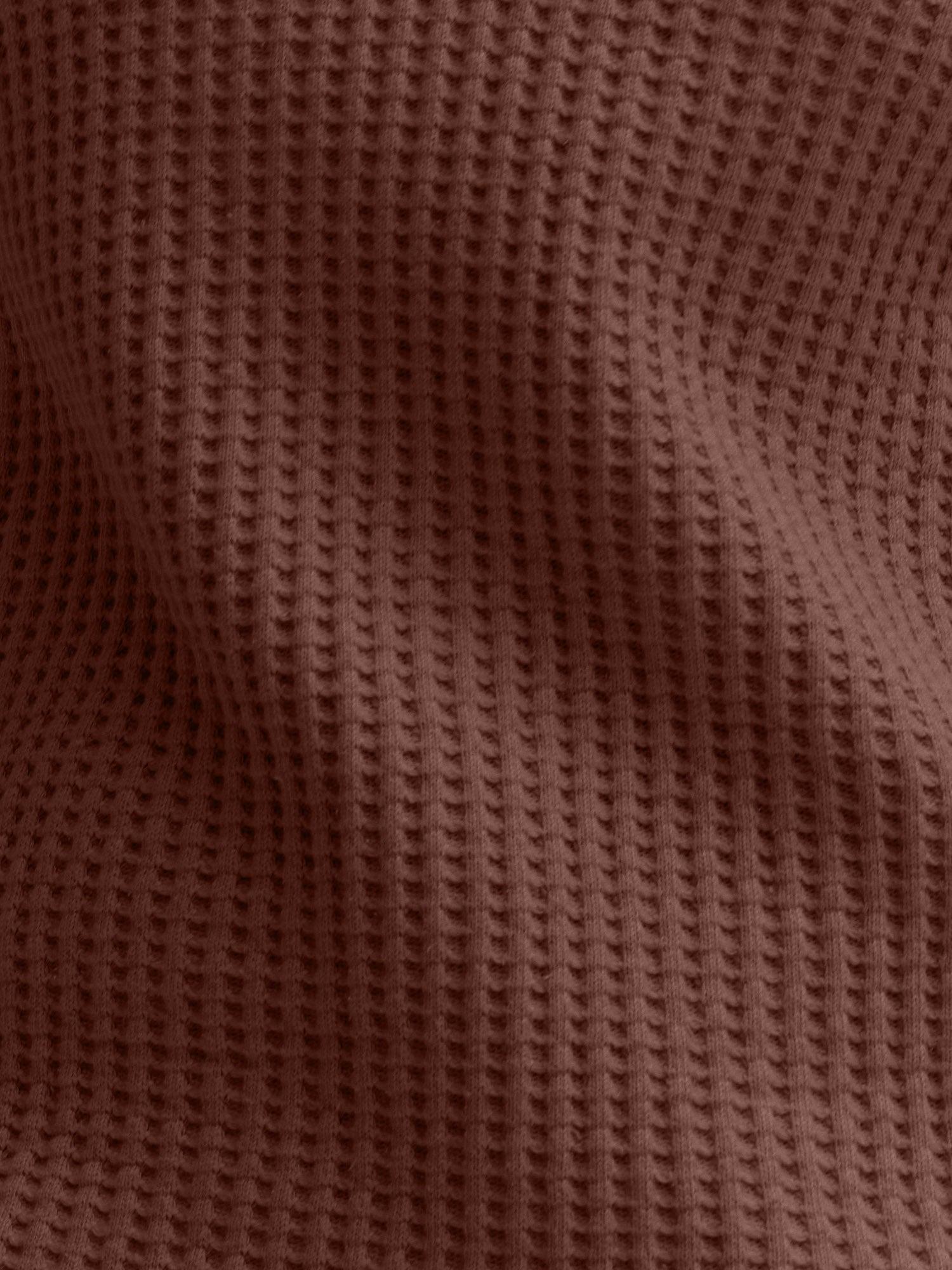 Organic Waffle Collared Half-Zip Sweatshirt Female Product Image