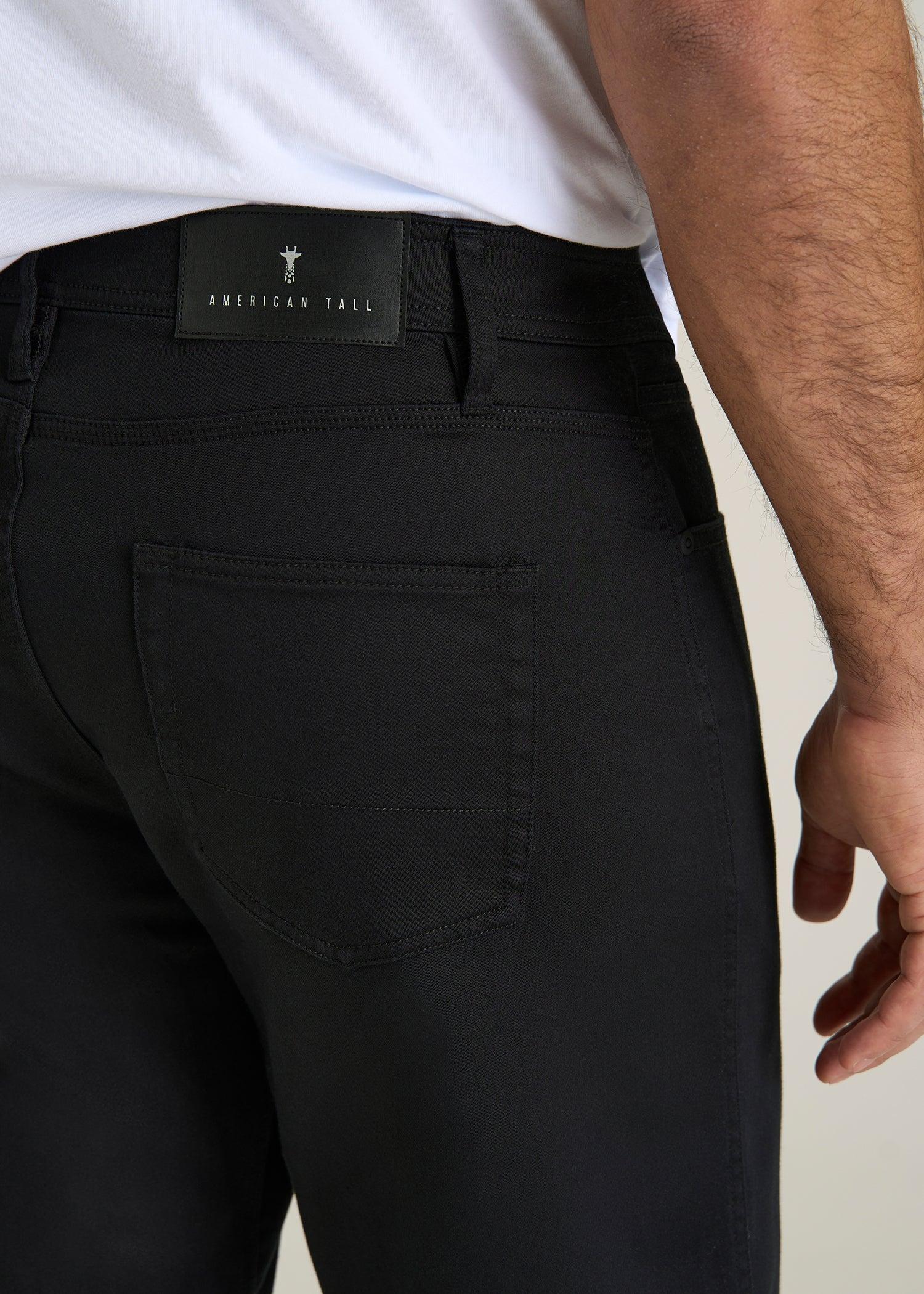 Everyday Comfort 5-Pocket TAPERED-FIT Pant for Tall Men in Black Male Product Image