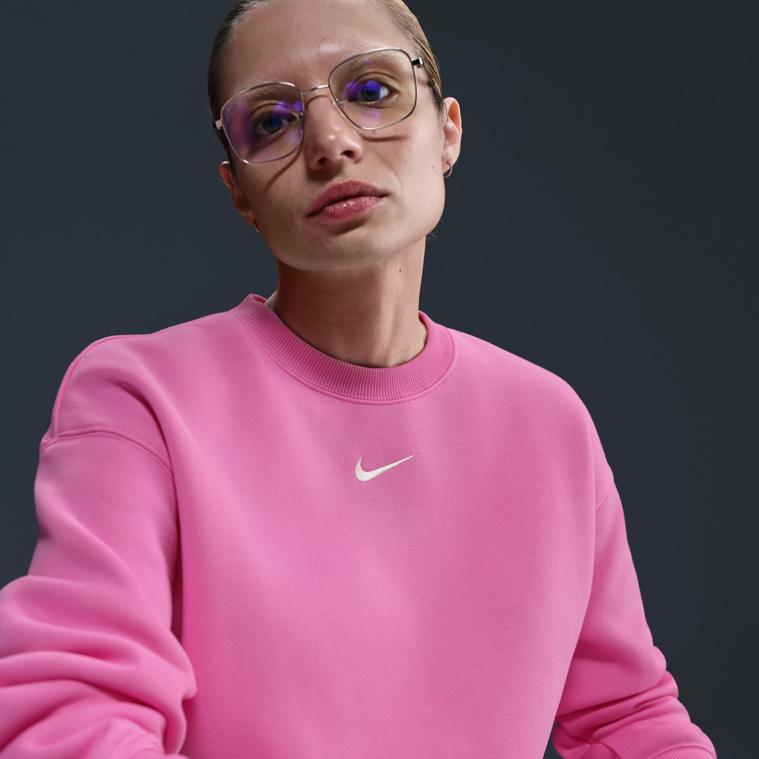Womens Nike Sportswear Phoenix Fleece Oversized Crew-Neck Sweatshirt | FZ4270-675 Product Image