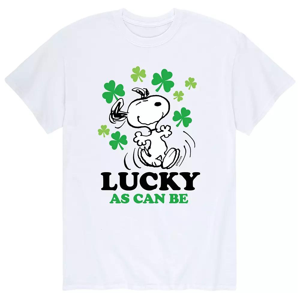 Men's Peanuts Snoopy St. Patrick's Day "Lucky As Can Be" Tee,  Product Image