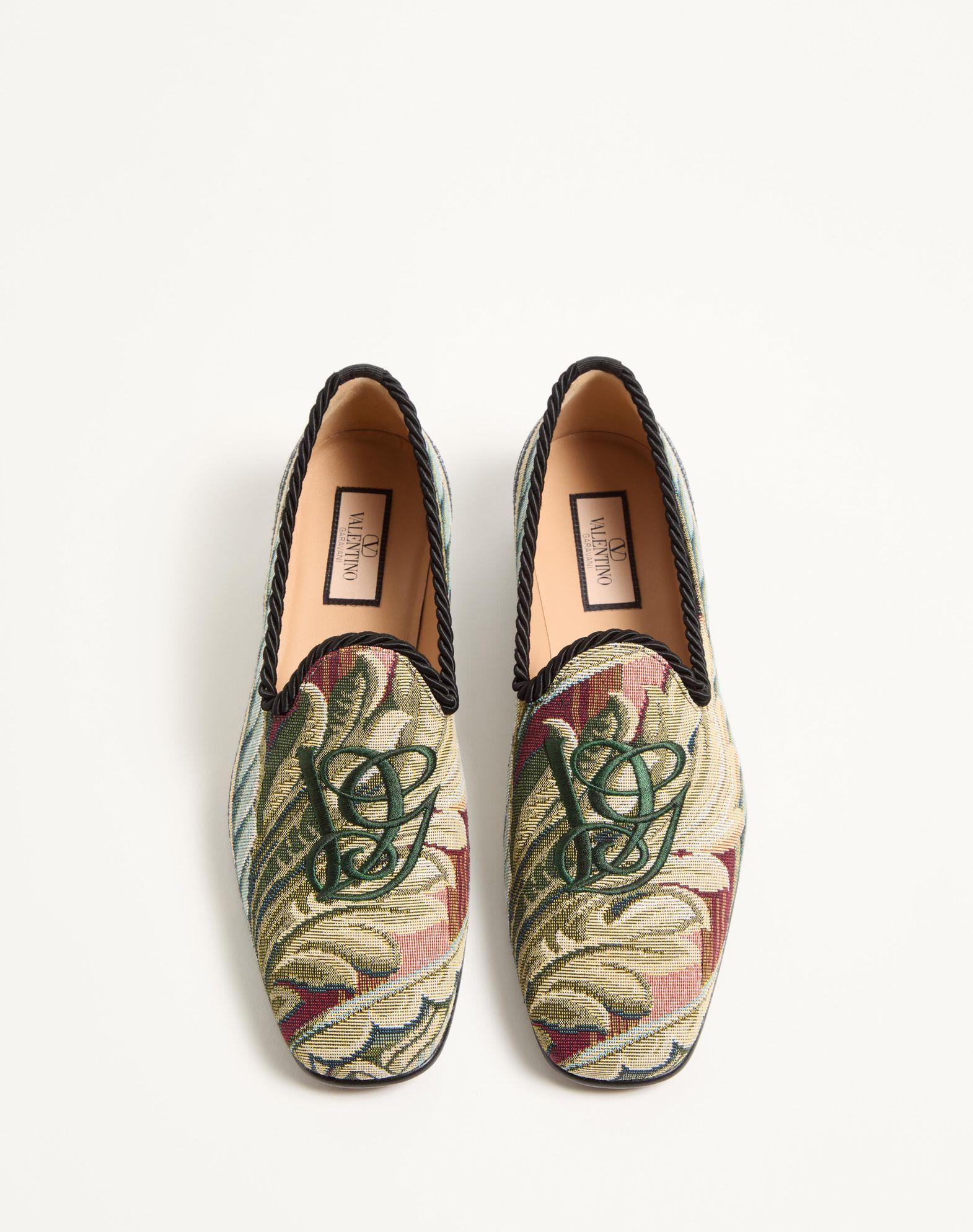 Les Alcôvettes Moccasin In Gobelin Fabric Product Image