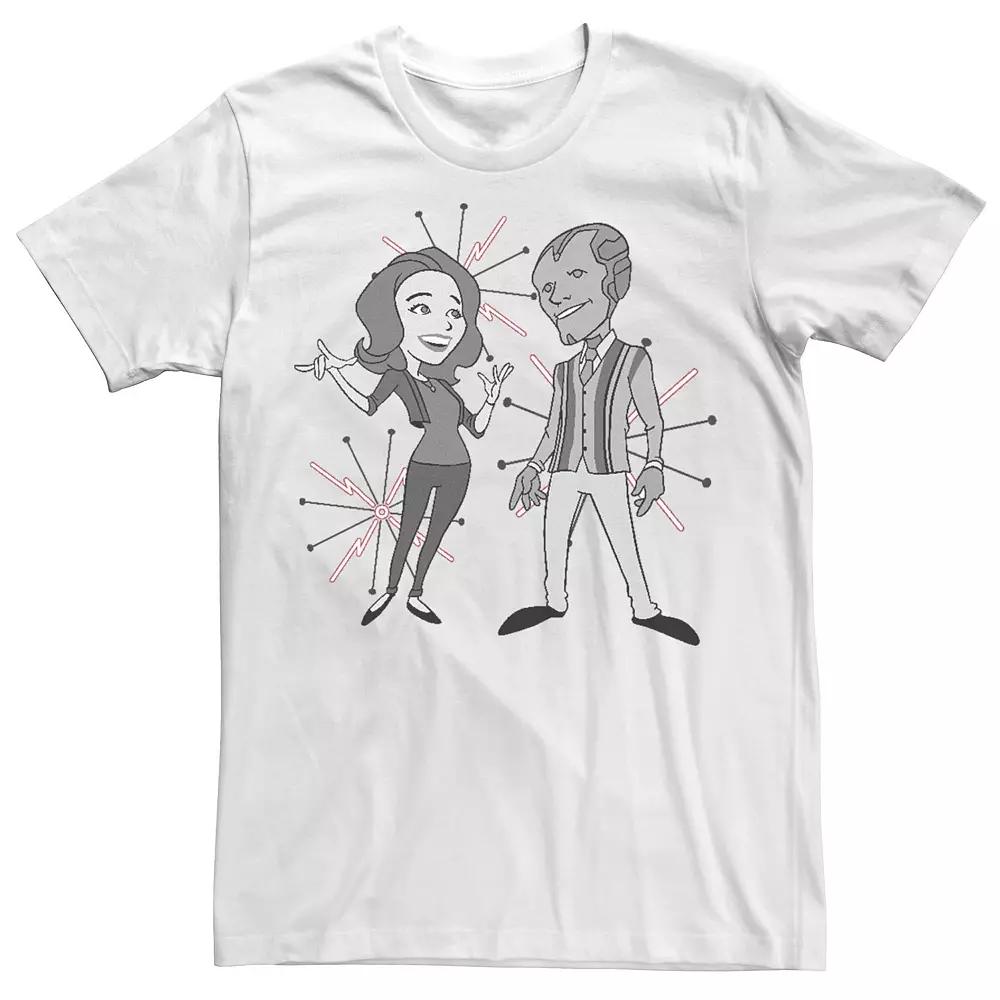 Men's Marvel WandaVision Retro Characters Design Tee,  Product Image