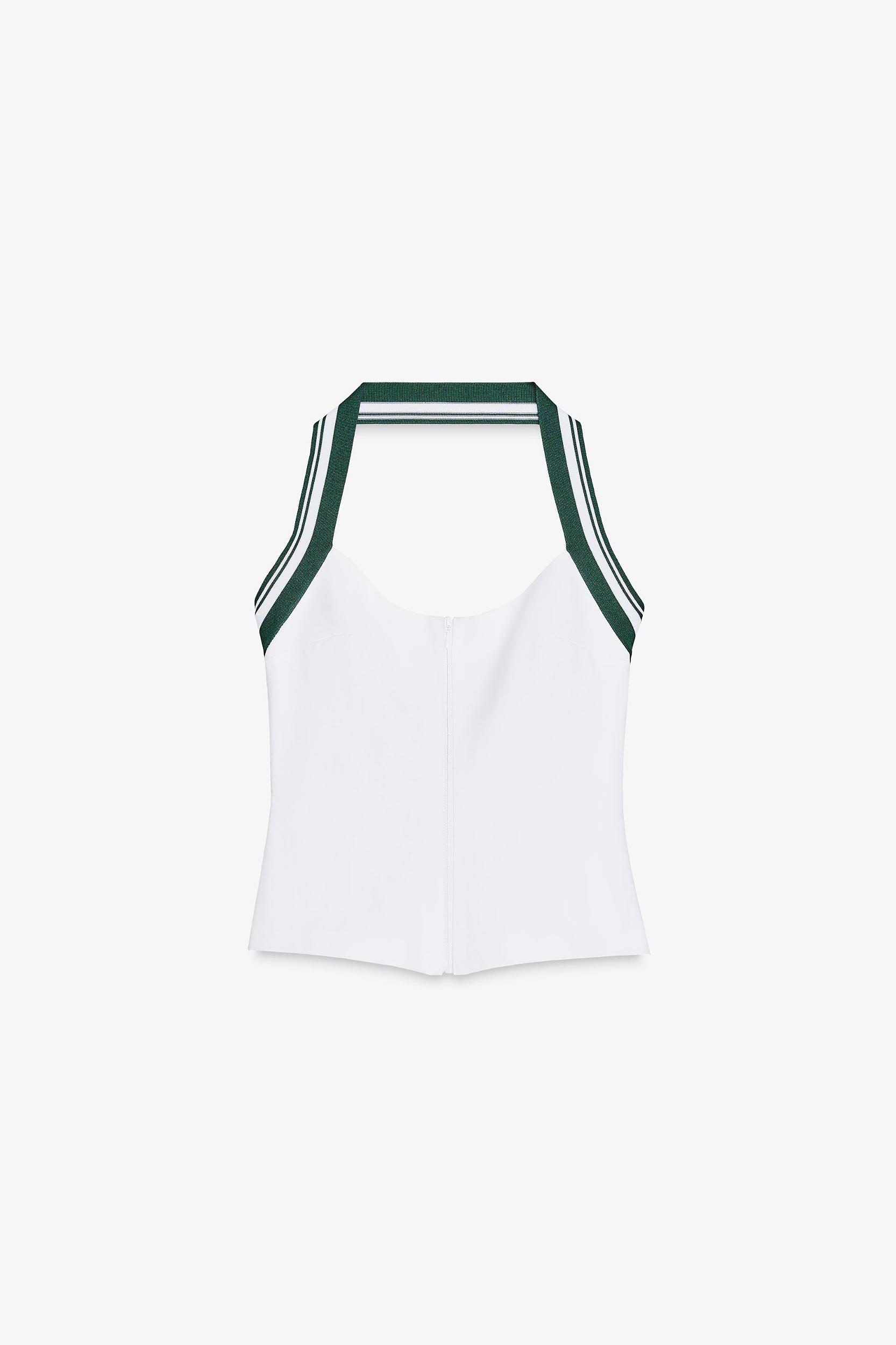 RIBBED HALTER TOP Product Image