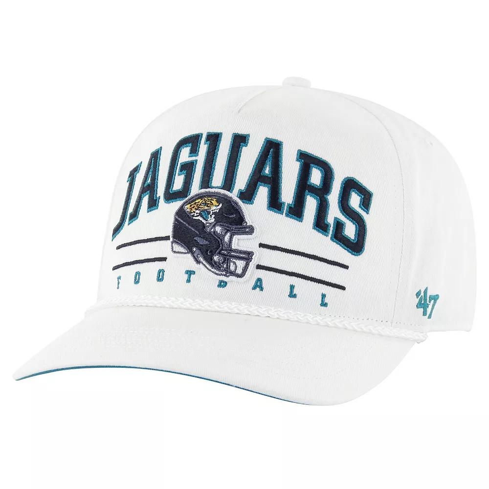 Men's '47 White Jacksonville Jaguars Roscoe Hitch Adjustable Hat Product Image